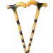 Whole Crutch Elderly Man with Yellow Wooden Stick Crutches Hello Independence 85cm - Buy Online on GoSupps.com