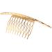 2Pcs French Twist 10 Teeths Comb Set - Bridal Wedding Hair Side Comb Headpiece in Gold and Silver - Fashion Accessory for Women - Buy Online on GoSupps.com