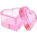 Sharplace Nail Art Dish with Lid Jewelry Storage Box for Acrylic Liquid Powder Manicure Care Delicate Nail Art Glass Cup pink - Buy Online on GoSupps.com