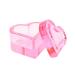 perfk Nail Art Dish with Lid Nail Art Glass Cup Thickened Cup Body for Nail Art Artist Small Jewelry Storage Box pink