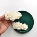Ivory Flower Hair Clips | 2 Pcs Wedding Accessories for Women & Girls - Buy Online on GoSupps.com