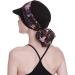 Women's Chemo Headwear: Black Newsboy Cap with Scarfs - Ideal Gift for Hair Loss - All Year Wear - Buy Online on GoSupps.com