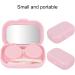 Travel Contact Lens Case Kit - Mini Portable Lens Box Set with Tweezers & Remover Pen (Pink) | International Shipping - Buy Online on GoSupps.com