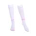 DERCLIVE KNEEHOHE leg support socks soft stretchy and breathable compression stockings 20 30 mmHg compression stockings knee -high support stockings improve blood circulation white size.M white