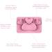 SFCCMM Toddler Baby Plates Silicone Divided Cartoon - Portable Non Slip Suction Toddler Plates for Children Baby and Kids Baby Dinnerware Eating Food Plates (Love Pink) - Buy Online on GoSupps.com