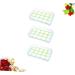Yardenfun 3pcs Eggs Dispenser Serving Tray Containers for Food Egg Holder Storage Box Portable Egg re-usable Green 25*15.5*7.2cm - Buy Online on GoSupps.com