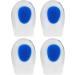 2 Pairs Men s Soft Silicone Massage Heel Pads | Comfortable Height Increase Gel Insoles - Buy Online on GoSupps.com