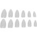 Clear Nail Tips Transparent Multi Size Semi Frosted False Nails Tips Ultra Thin Breathable for Home DIY (11#) - Buy Online on GoSupps.com