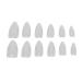 600 Pieces Children Acrylic Nail Tips - Multiple Sizes Easy to Use Ideal for DIY Nail Art and Salon (11#)