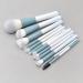 Buy 12-Piece Wooden Handle Makeup Brush Set | Professional Hair & Powder Brushes - International Shipping Available - Buy Online on GoSupps.com