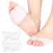 Gel pads for midfoot bones gel foot inserts high heels foot pads for women and men breathable soft silicone forefoot pads for diabetics and morton neuralgia cornea and bladder formation