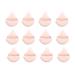 1-12Pcs Triangle Velvet Powder Puff Flours Mini Face Makeup Sponge Cosmetics Soft Cotton Face Powder Puff Lightweight Washable (Color : 12Pcs-Skin)