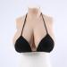Knobco High Collar Realistic Artificial Silicone Breast Form Boobs Enhancers Suitable for Mastectomy Prosthetics Christmas Halloween Weddings Cosplay (Color: Yellow Skin Size: H) H Yellow Skin