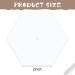 200 Count English Paper Hexagon Shapes Templates - 2 Inch White Quilting Templates for Sewing - Hexagon Piecing Paper for Quilting Supplies - Buy Online on GoSupps.com