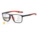 Photochromic Reading Glasses for Men Women Multifocal Blue Light Blocking Readers Anti Glare Computer Glasses(Couleur:Red Grandeur:2.0x)
