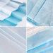 BigBig Home 100 Pieces Soft Disposable Face Masks - 3-Layer Dustproof Protective Masks with Ear Loops - Blue - Buy Online on GoSupps.com