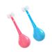Minkissy toothbrush toothbrush for soft toothbrush three bristles toothbrushes for children toothbrush design toothbrush PP care 2 pieces