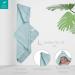 Urban Kanga Hooded Baby Towel - Double-Sided Oeko-Tex 100% Cotton Muslin (Mint) | Soft & Safe International Shipping - Buy Online on GoSupps.com