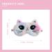 Lovely Cartoon Cat Kitty Sleep Mask for Women - Soft Plush Blindfold for Nap and Night Sleeping - Buy Online on GoSupps.com