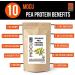 Certified Organic US Grown Pea Protein I 80% I Batch Tested for Heavy Metals I 3 LBS I Packaged Daily - Buy Online on GoSupps.com