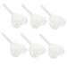 Tofficu 6pcs Boxes Heart Shaped Candy Box Boxes Mini Cupcake Muffin Holders White Wedding Favors Boxes 20X10X5CM White