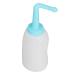 500mL Nasal Rinse Kit with 2 Nozzles Plastic Irrigation Tilt Angle Rhinitis Relief Sinus Rinse Bottle for Adult Children