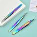 UUYYEO Eyelash Tweezers 4 Pack - Stainless Steel Curved Precision Tweezers for Eyelash Extensions - Ideal for Professional & DIY Use - Buy Online on GoSupps.com