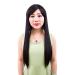 wig GCX- Wig Fashion Ladies Long Hair Wigs Ladies Wig Black Straight Hair Wig Beautiful
