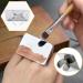HLLMX Stainless Steel Nail Art Palette - DIY Cosmetic Makeup Ring Palette for Nail Design and Color Mixing - Buy Online on GoSupps.com