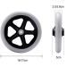 furniture component 6/7 Inch Wheelchair Walker Replacement Wheels Anti-Slip Rubber Single-Wheel Steering Wheelchair Front Caster Rollator (Color : Gray Size : 7in) 7in Grey - Buy Online on GoSupps.com