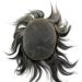 Real Hair Toupet for Men - Yanahair Smooth Thin French Tip Wigs | Natural Hairline European Real Hair System (#1B40 Black & Gray 10x8 Inches) - Buy Online on GoSupps.com