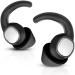 Ear Plugs for Sleeping Noise Cancelling  Reusable Soft Silicone Ear Plugs for Noise Reduction  Washable Hearing Protection for Work  Travel  Concert  Motorcycle  Sleep Snoring  Black