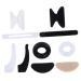 Healeved 48 couples slipproof glasses case anti-glasses holder glasses ear silicone glasses nose stripes.