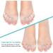 Buy Hallux Valgus Toe Spreader | Silicone Big Toe Extenders & Hammer Toe Correction | Pain Relief for Claw Toe & Bunion - 1 Pair - Buy Online on GoSupps.com