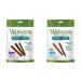 Whimzees Natural Grain Free Daily Dental Long Lasting Dog Treats | Stix (Extra Small Bag of 56) + Veggie Sausage (Small Bag of 28)