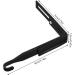 Cabilock 4pcs Metal Cabinet Hooks Peg Hooks Clothes Hangers Cabinet Hanger Hanging Hook Mirror Heavy 8.00X7.00X1.20CM Black - Buy Online on GoSupps.com