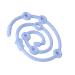 Buy Adjustable Baby Pacifier Band - Reusable Food-Safe Silicone Style | Safe & Stretchy Pacifier Chain in Blue - Buy Online on GoSupps.com