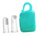Healvian 2 sets of finger toothbrush set toothbrush for toddlers oral brush for babies dog fingers toothbrush children's toothbrush finger toothbrushes for babies and toddlers clean detergent