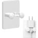 Buy Teksome Self-Adhesive Razor Hooks | Multi-Purpose Reusable Adhesive Hooks for Keys Bathroom & Towels - Large Load Capacity White - Buy Online on GoSupps.com