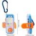 Fishing Rod Light Keychain Type-C Rechargeable Flashlight EDC Pocket Flashlight Portable Flashlight Mini Flashlight for Outdoor Emergency Camping Hiking Cycling Fishing Orange - Buy Online on GoSupps.com