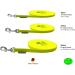 Biothane Tow Leash for Small Dogs - 9mm 3m/10m/12m/15m Neon Yellow - Durable & Lightweight Dog Leash - Buy Online on GoSupps.com