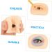 Housoutil 5pcs Makeup Practice Skin Silicone Molds Eyeline Practice Skin Eye Makeup Board Eye Plate Blank - Buy Online on GoSupps.com
