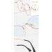 Buy Flydo Blue Light Filter Glasses for Women | Stylish Blue Light Blocking Glasses for Computer TV and Gaming | Protect Your Eyes from Digital Strain | Black & Silver Options Available - Buy Online on GoSupps.com