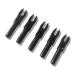 ZZYB 50pcs Archery Insert Nock Pins Plastic Arrow Nocks Replacement Arrow Nocks fit Inner Diameter 4.2mm Arrow Shaft Black