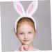 MAGICLULU Headband Animal Decor Stuffed Bunnies Easter Bunny Ears Dress for Girl Stuffed Bunny for Hair Bands Tiara Girl Hair Accessory White Decorations Women's Plush Rabbit Ears 28X13CM White - Buy Online on GoSupps.com