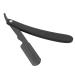 Manual Razor Stainless Steel Razor for Home Hair Salon Barber Shop(Black)