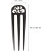 Lurrose 3- Prong Hair Fork Vintage Style Hair Stick Handmade Carved 3- Prong Wooden Hairpin Chinese Decorative Accessory for Women - Buy Online on GoSupps.com