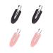 4 pieces No Bend Hair Clips No Crease Hair Clips Makeup No Bend Hair Clips for Hair Styling and Makeup Application Black silver
