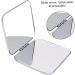 Folding Makeup Mirror Portable Stainless Steel Cosmetic Mirror Double Sided Pocket Mirror Square Hand Pocket Makeup Mirror - Buy Online on GoSupps.com