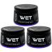 Totex WET Hair Styling Wax I Styling wax for wet hair I Watermelon scented hair wax I shiny and natural hair look I 150ml (3 pieces)